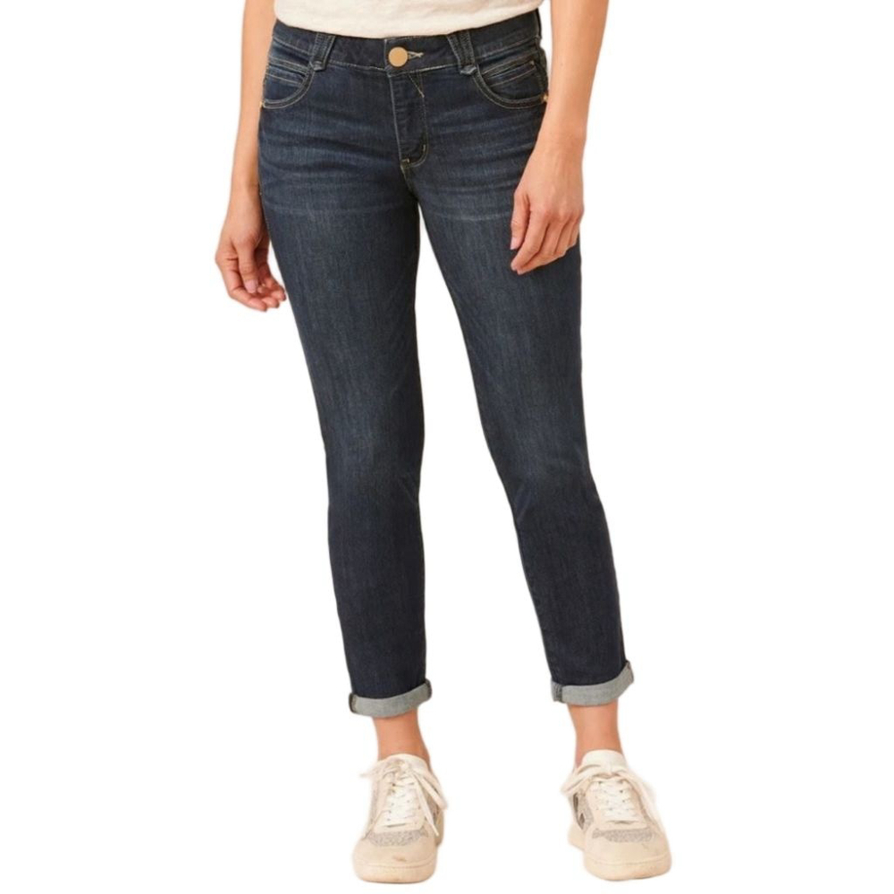 Democracy "Ab" Solution Ankle Skimmer Indigo Denim Women's Skinny Jeans Size 14